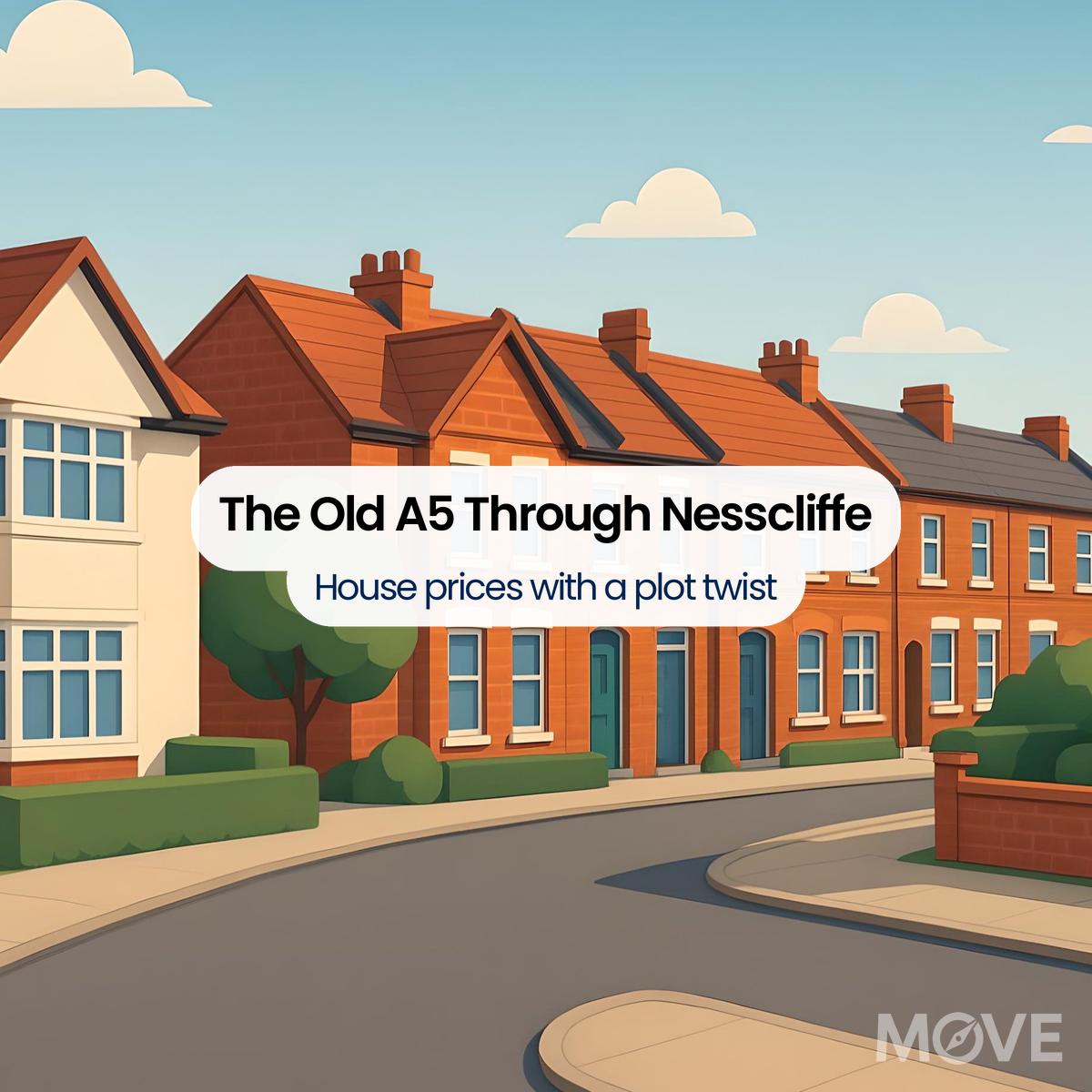 The Old A5 Through Nesscliffe, SY4, Shrewsbury