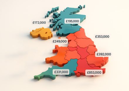 uk house prices by region