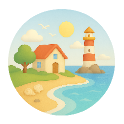 Serene beach with waves and cliffs representing a coastal retreat