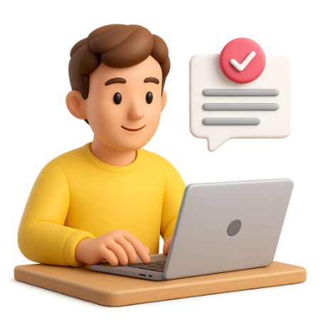 how to request your description icon